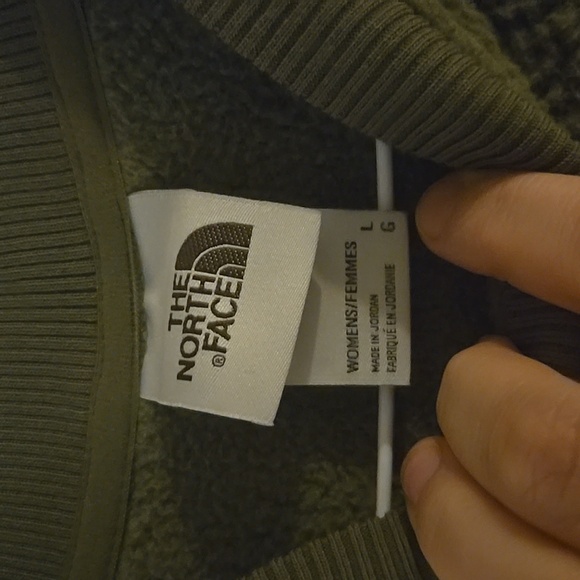TNF green fleece womens size L - Picture 2 of 3